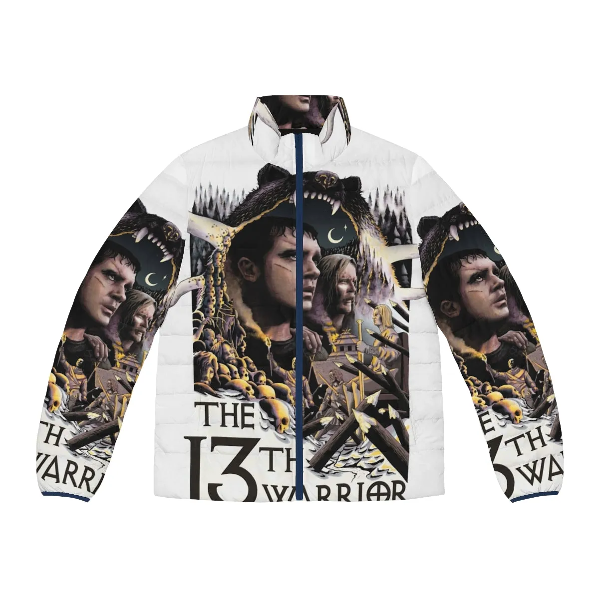 13th Warrior Men's Puffer Jacket - Warm and Weatherproof Outerwear