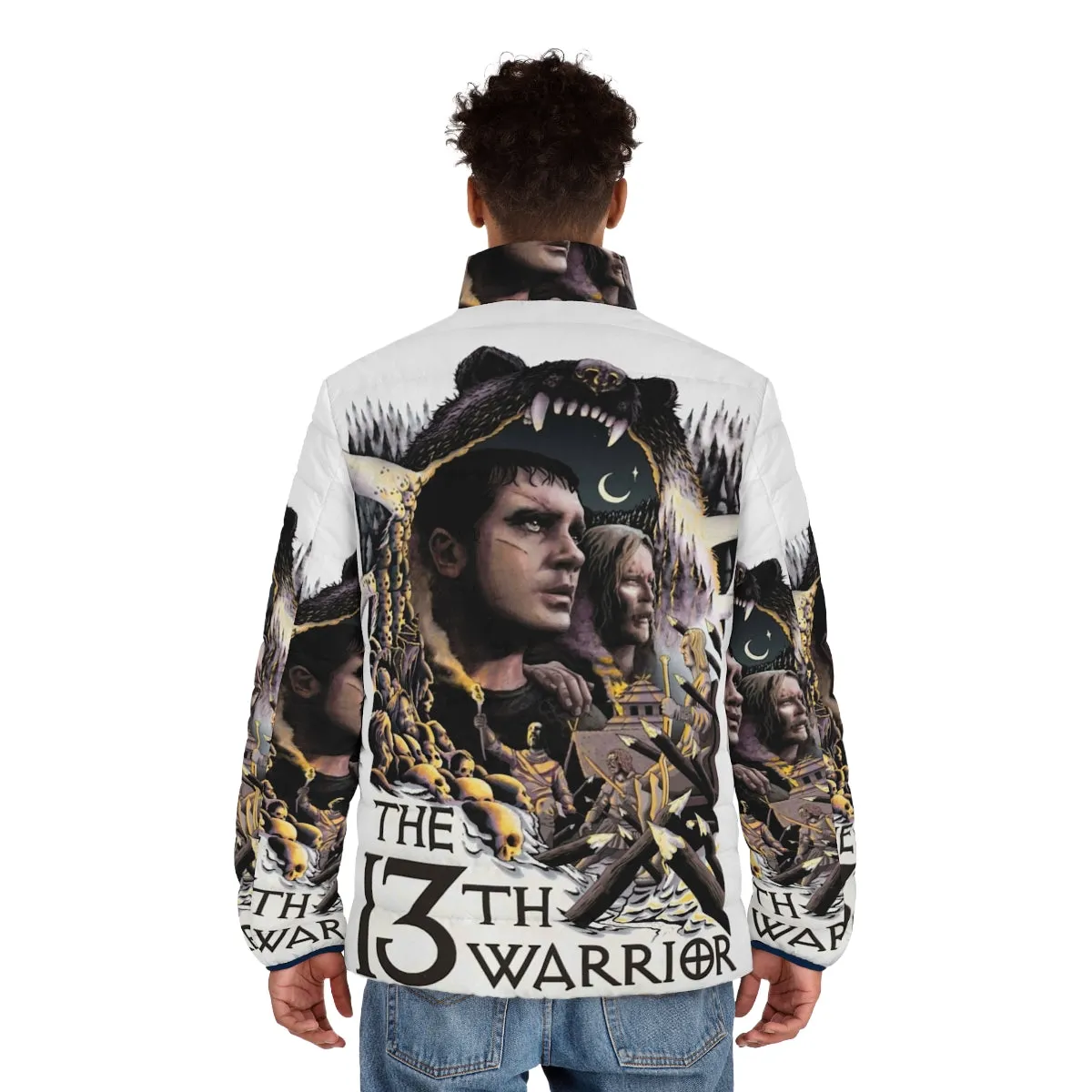 13th Warrior Men's Puffer Jacket - Warm and Weatherproof Outerwear