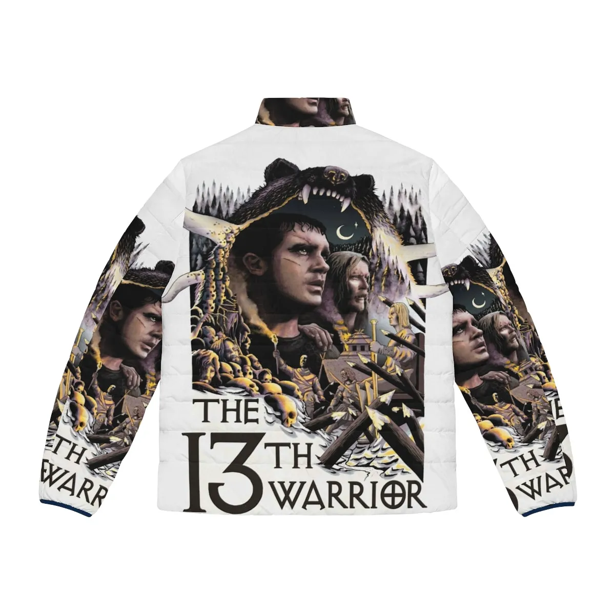 13th Warrior Men's Puffer Jacket - Warm and Weatherproof Outerwear