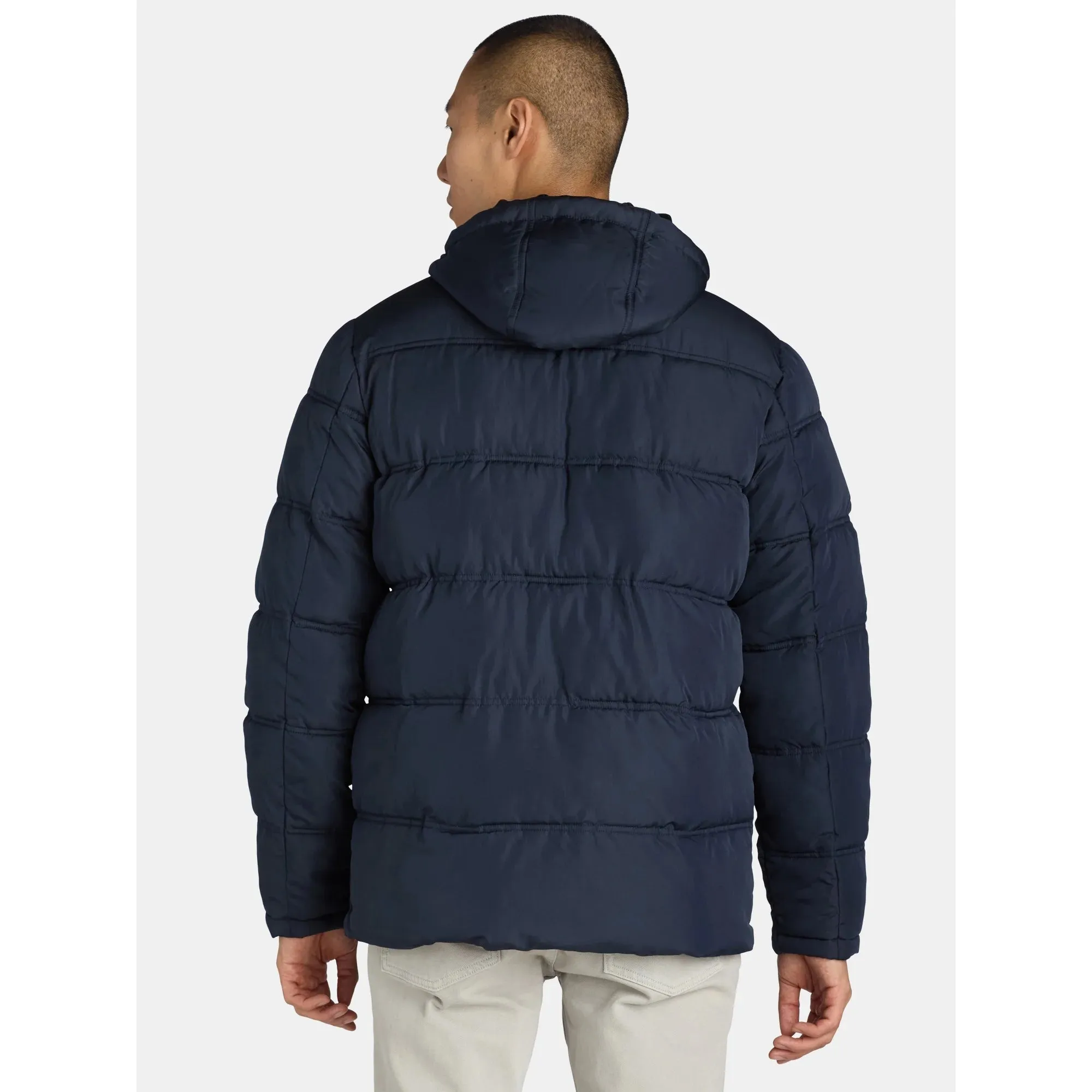 4 Pocket Quilted Heavy Puffer Navy