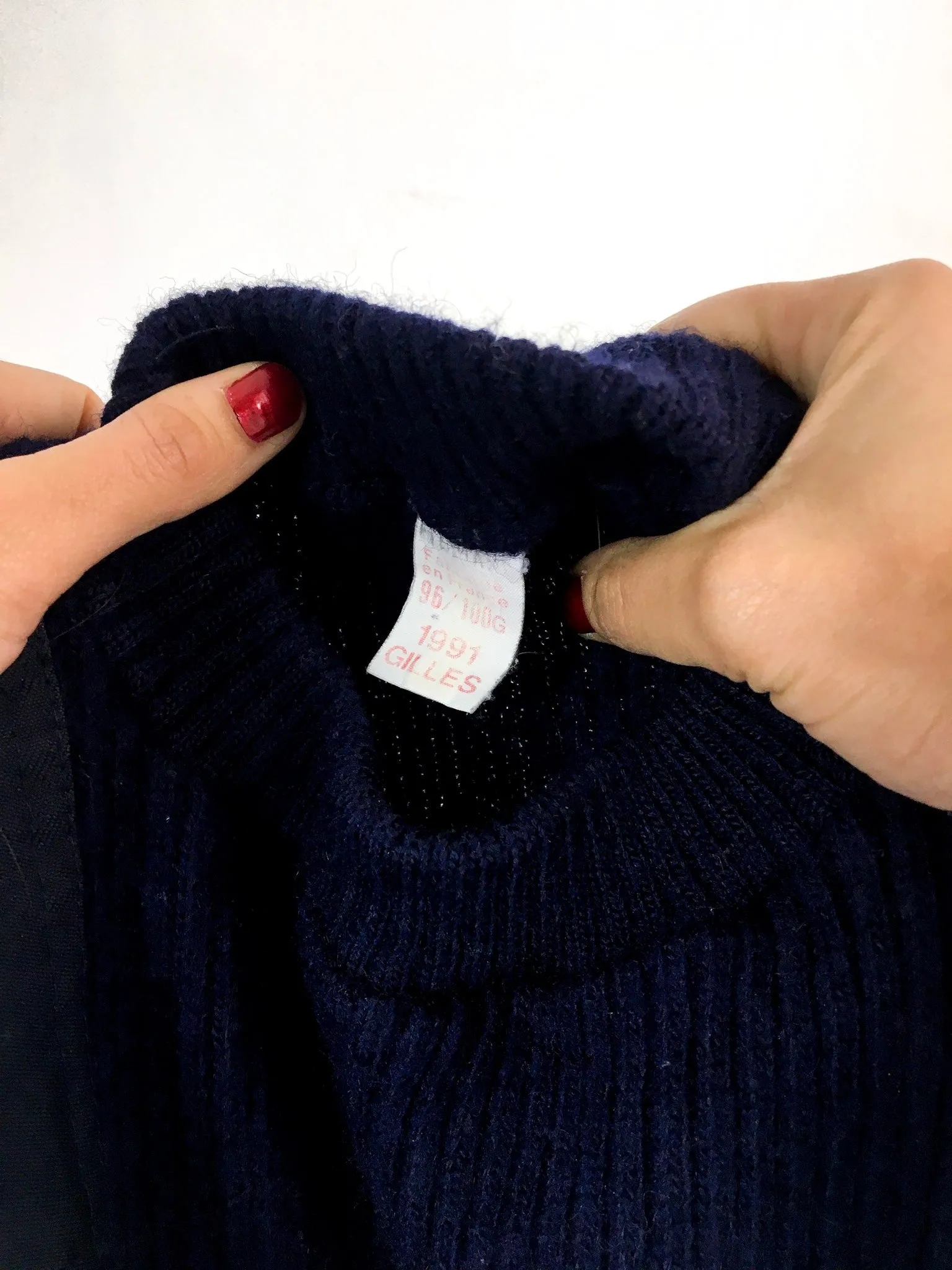 90s vintage unisex crew neck sweater, French army supply