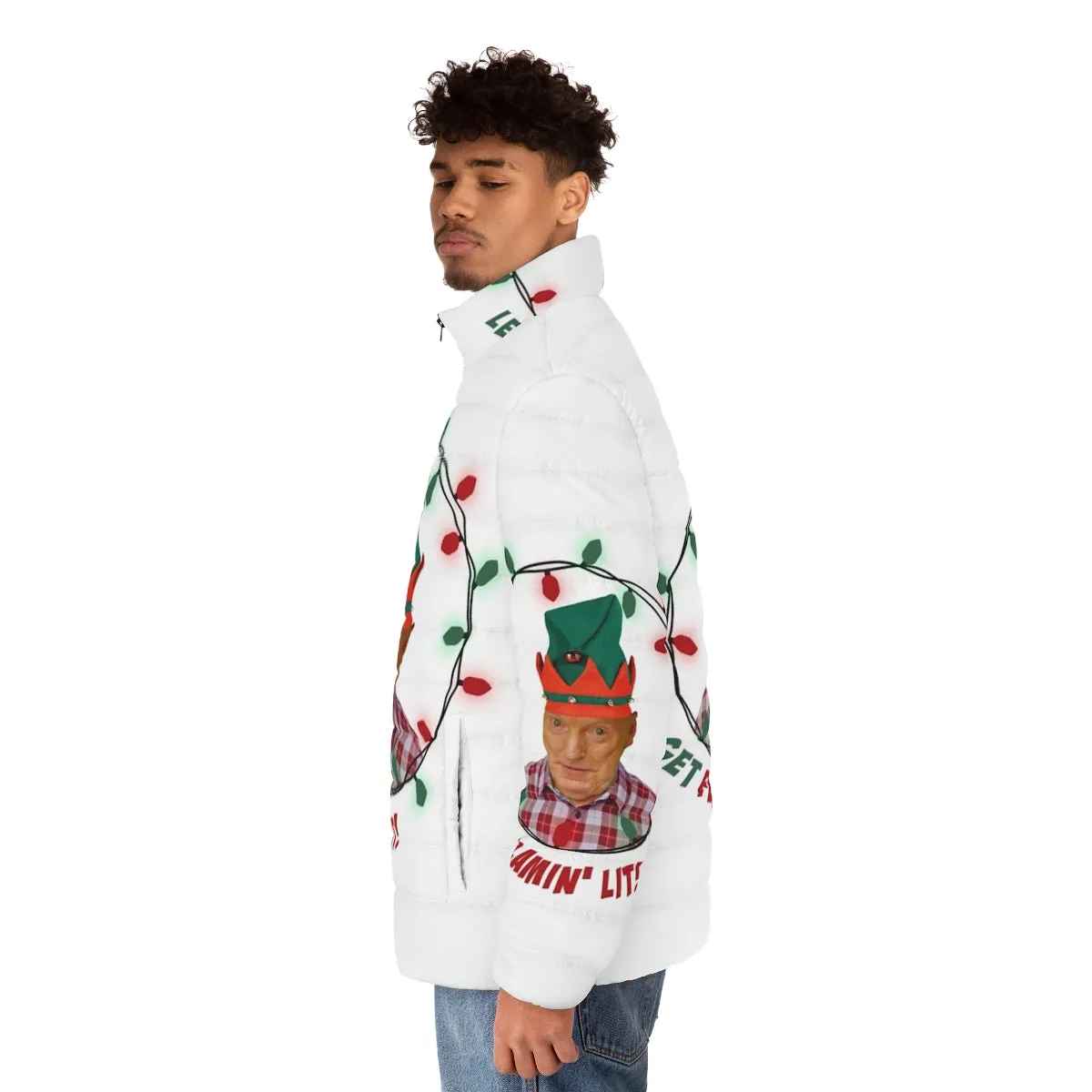 Alf Elf Puffer Jacket - Ugly Christmas Sweater for Aussie Fans