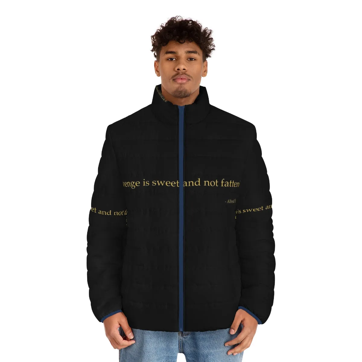 Alfred Hitchcock Quote "Sweet Revenge" Puffer Jacket