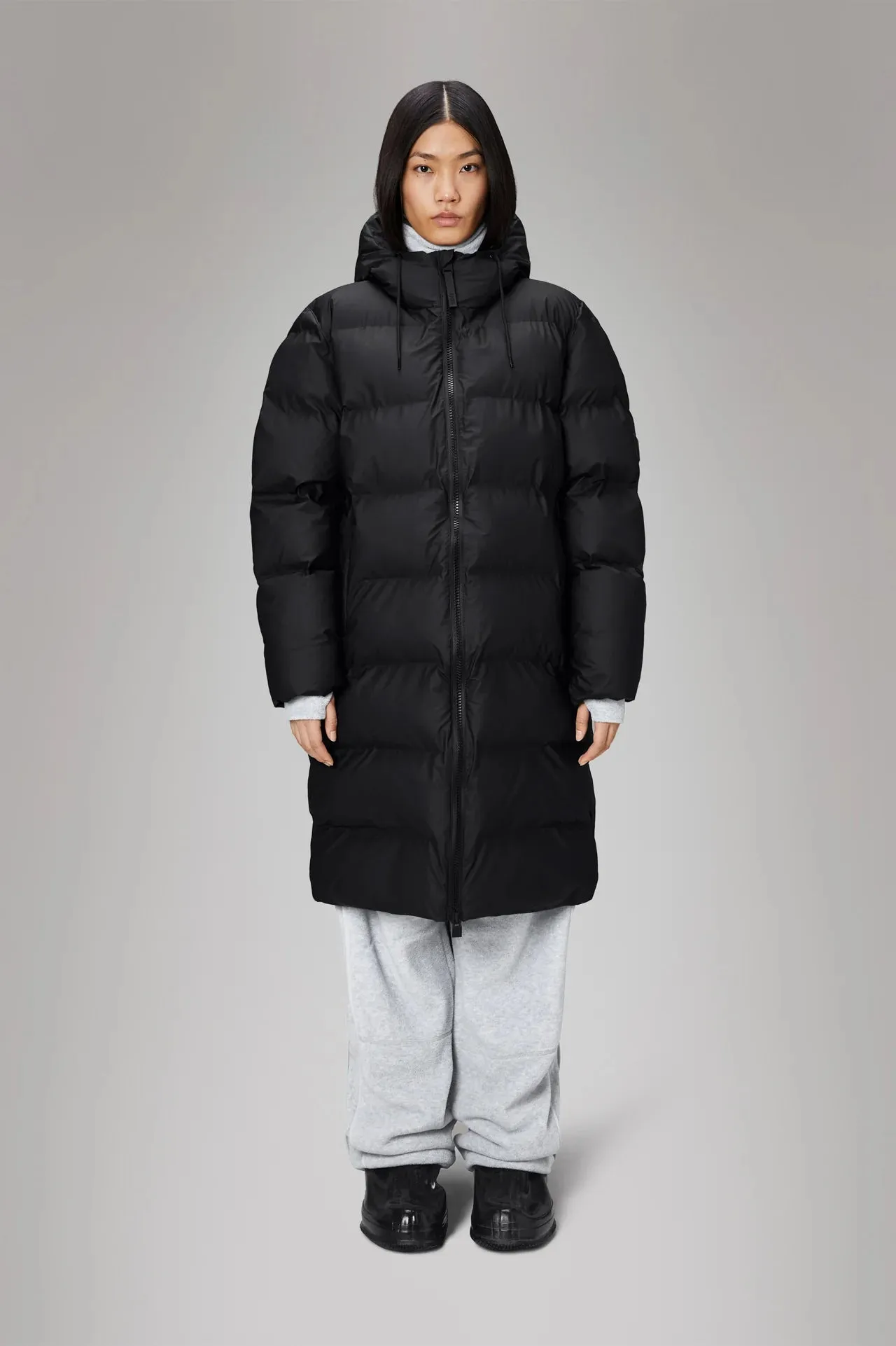 Alta Longer Puffer Jacket W3T4 - Black