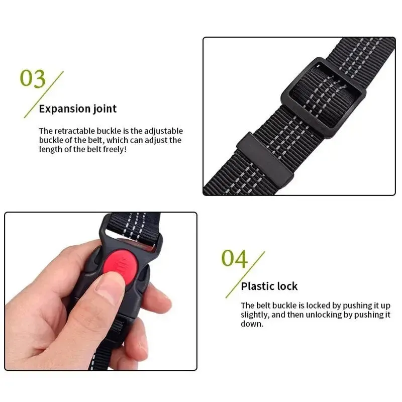 Anniepaw Dog Leash Nylon Hand Freely Dogs Harness Collar Jogging Running Lead Adjustable Waist Leashes Traction Belt Rope Pet Products