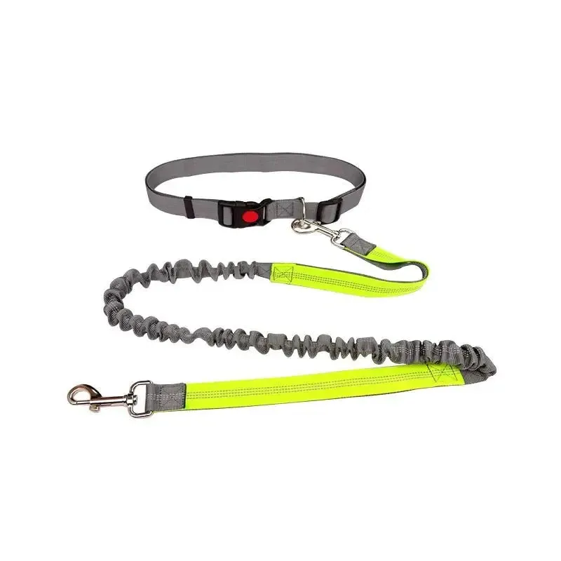 Anniepaw Dog Leash Nylon Hand Freely Dogs Harness Collar Jogging Running Lead Adjustable Waist Leashes Traction Belt Rope Pet Products
