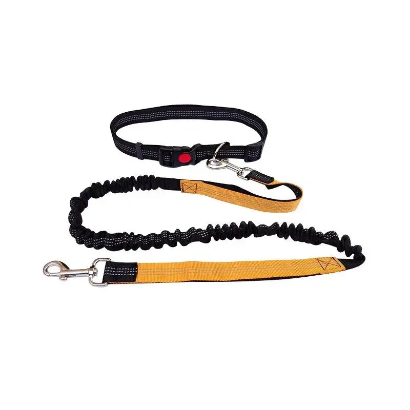Anniepaw Dog Leash Nylon Hand Freely Dogs Harness Collar Jogging Running Lead Adjustable Waist Leashes Traction Belt Rope Pet Products