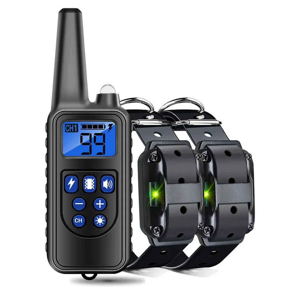 AnniePaw Rechargeable Dog Training Collar - Shock & Vibration with Clicker