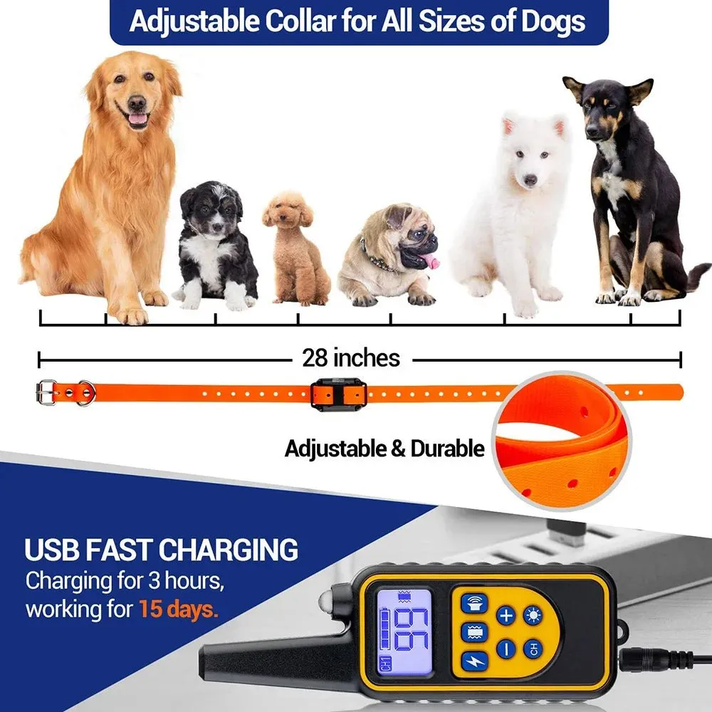 AnniePaw Rechargeable Dog Training Collar - Shock & Vibration with Clicker