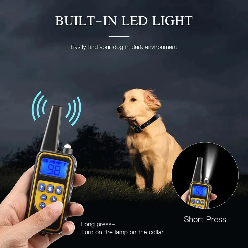 AnniePaw Rechargeable Dog Training Collar - Shock & Vibration with Clicker