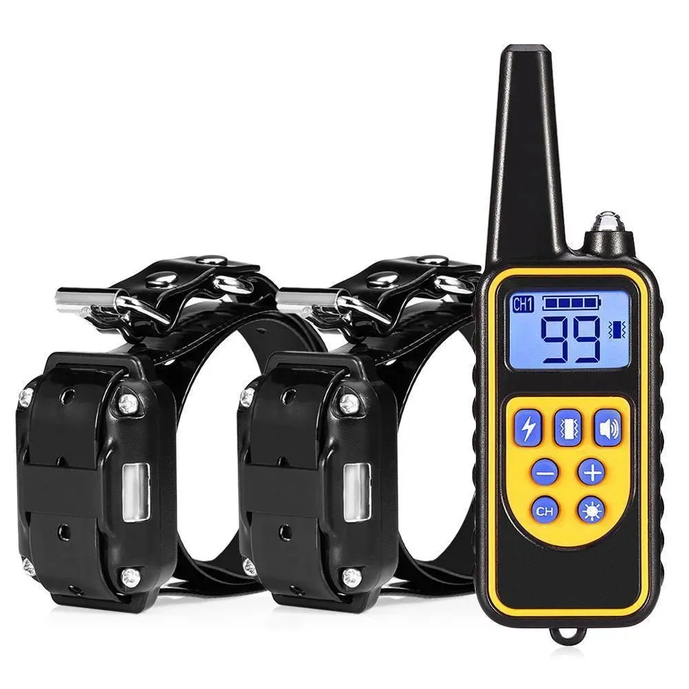 AnniePaw Rechargeable Dog Training Collar - Shock & Vibration with Clicker