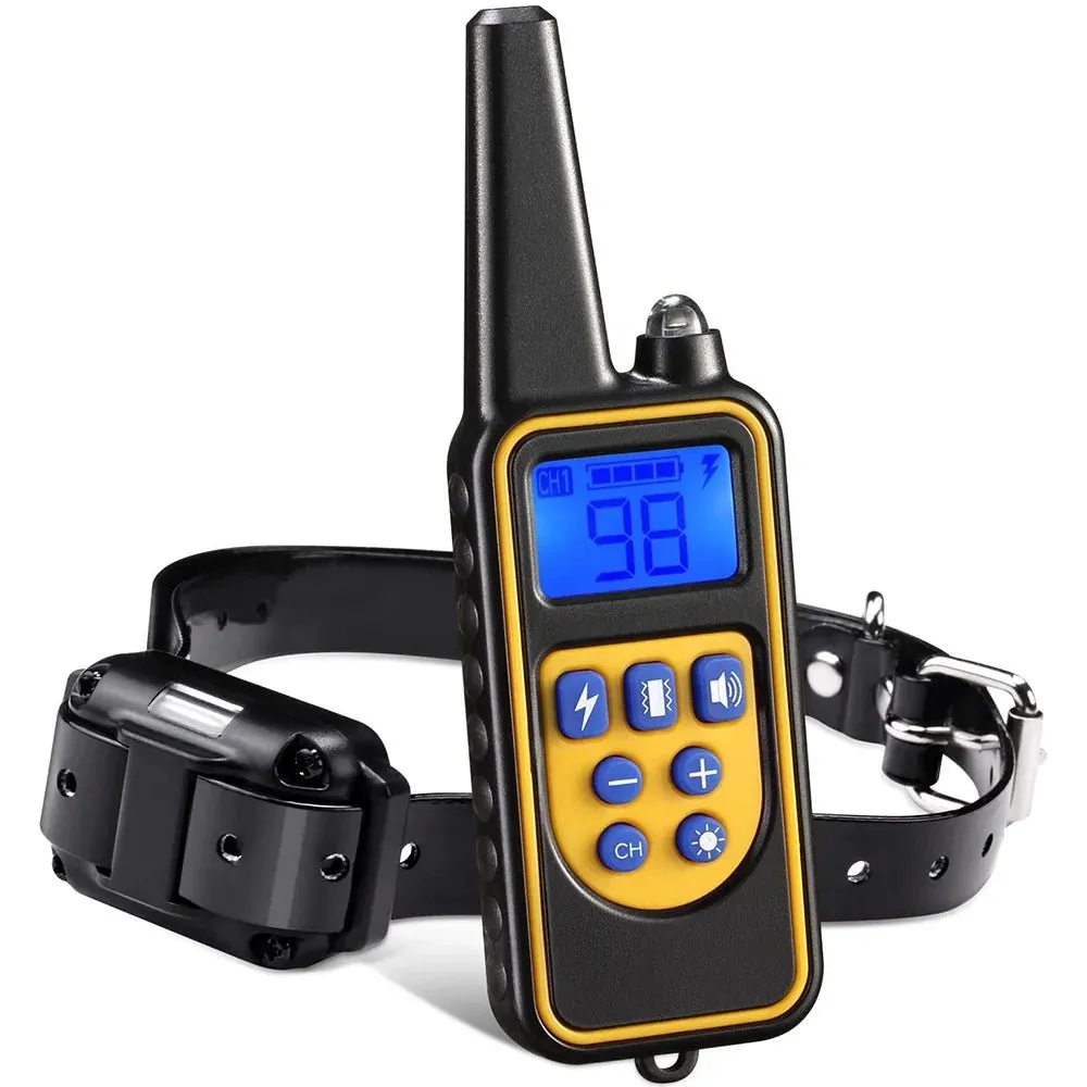 AnniePaw Rechargeable Dog Training Collar - Shock & Vibration with Clicker