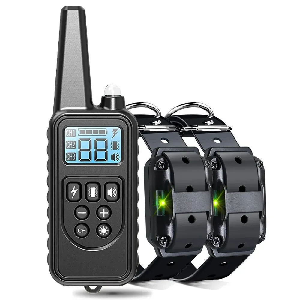 AnniePaw Rechargeable Dog Training Collar - Shock & Vibration with Clicker