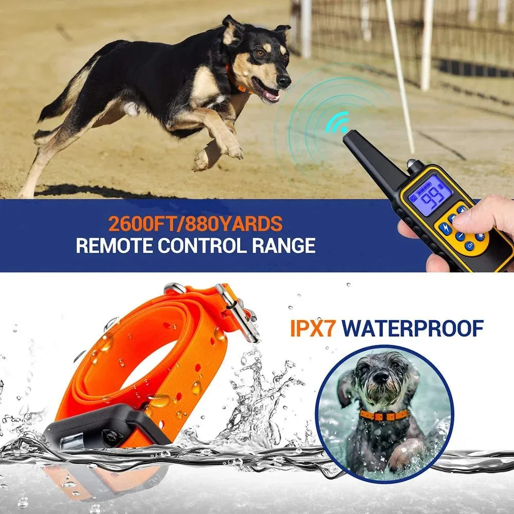 AnniePaw Rechargeable Dog Training Collar - Shock & Vibration with Clicker