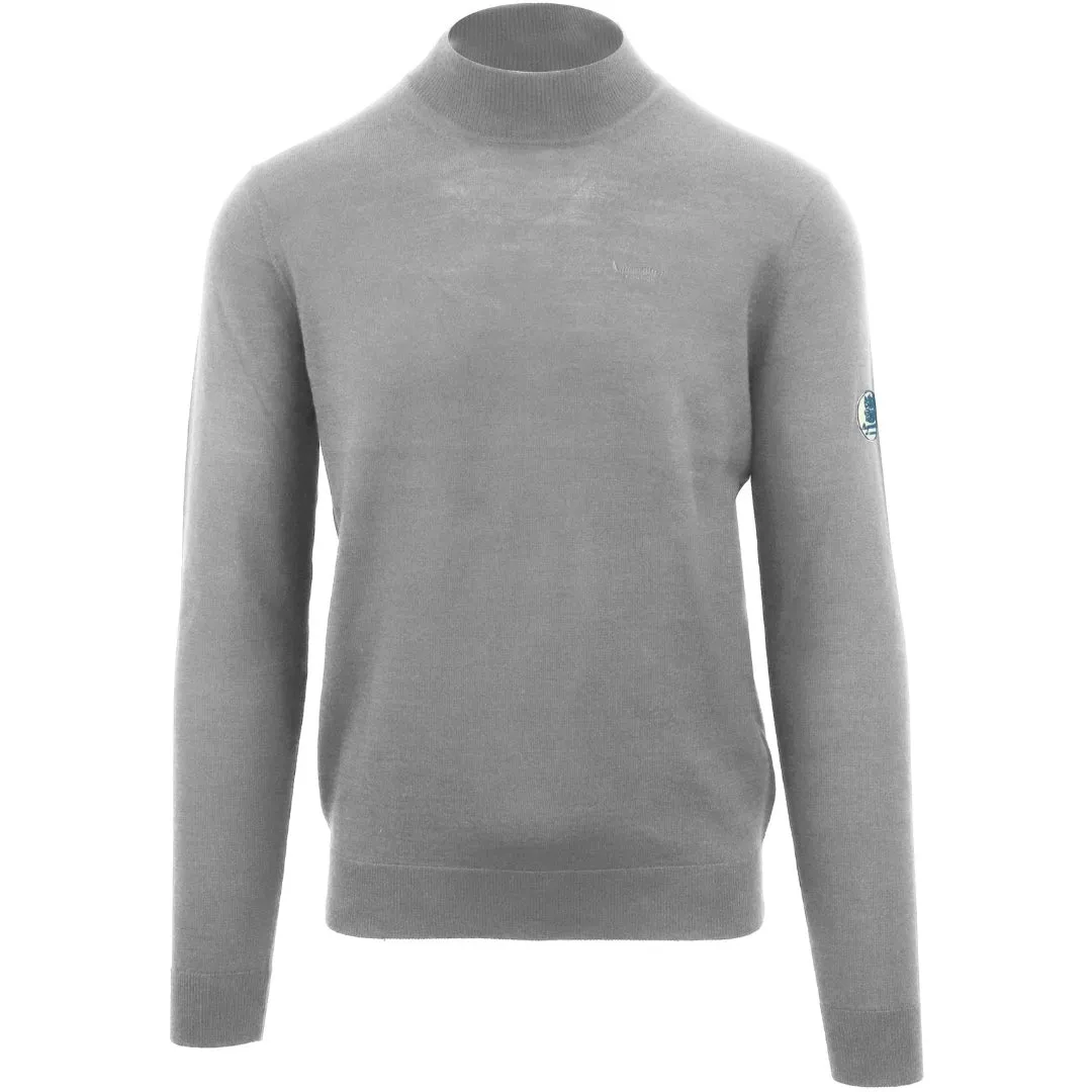 Aquascutum Mock Neck Grey Jumper