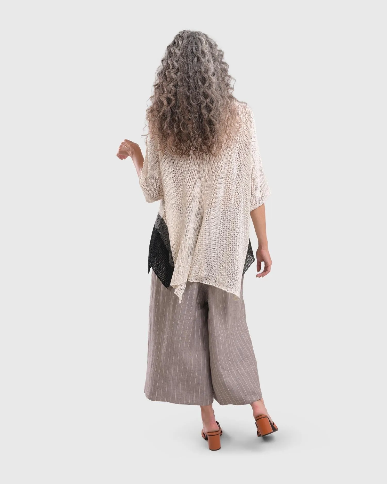 Arc Tunic Sweater, White