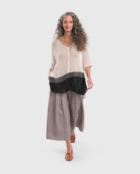 Arc Tunic Sweater, White