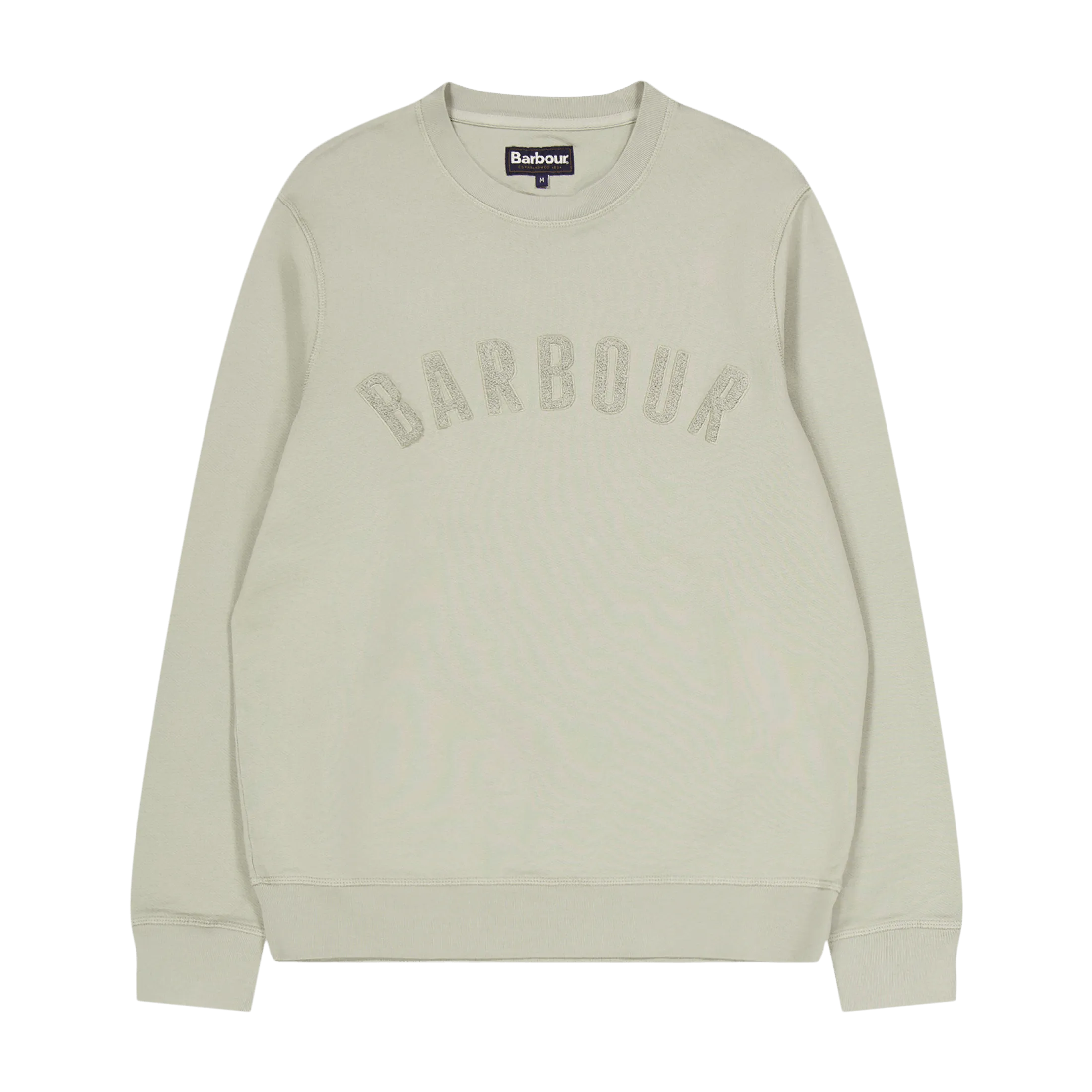 Barbour Wash Prep Logo Sweat Gy78 Forest Fog