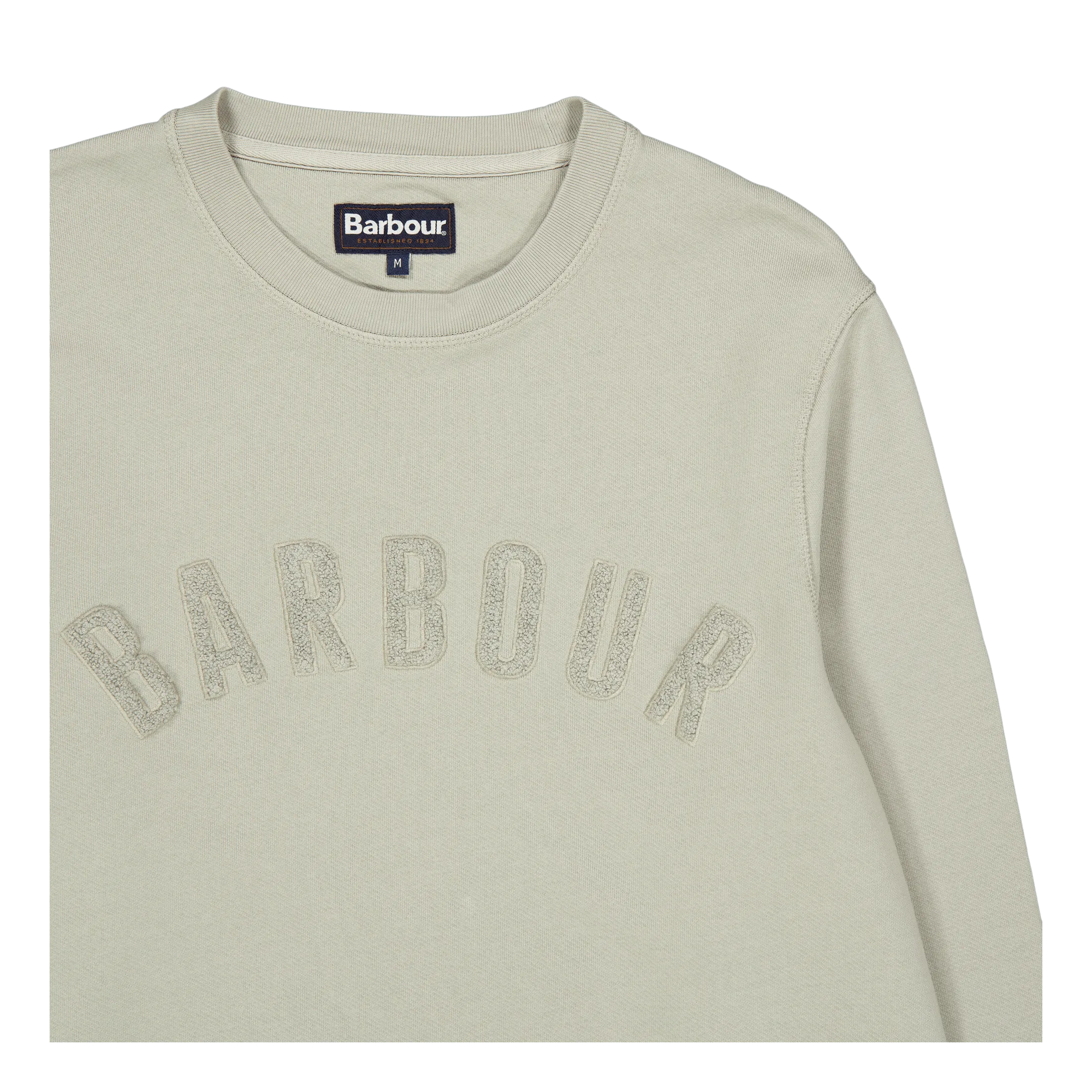 Barbour Wash Prep Logo Sweat Gy78 Forest Fog