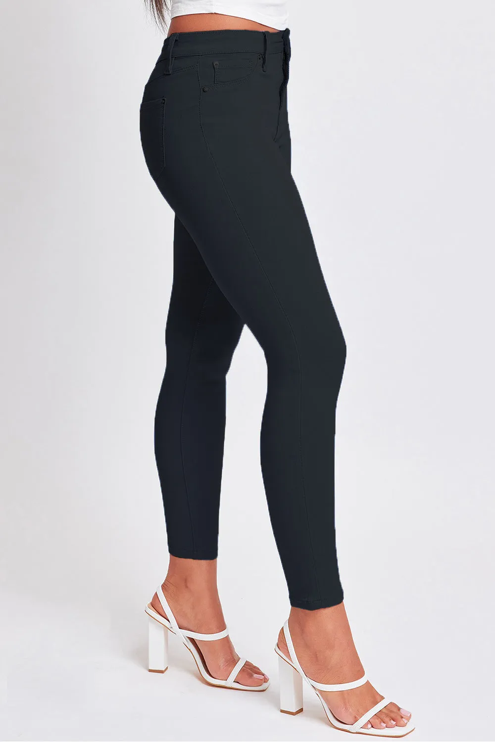 Bianca Hyperstretch Mid-Rise Skinny Pants-black