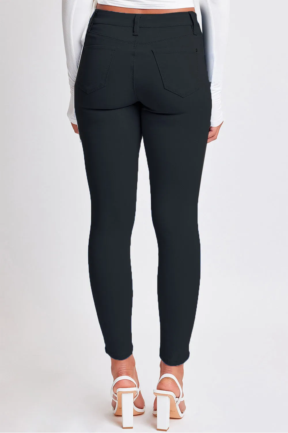 Bianca Hyperstretch Mid-Rise Skinny Pants-black