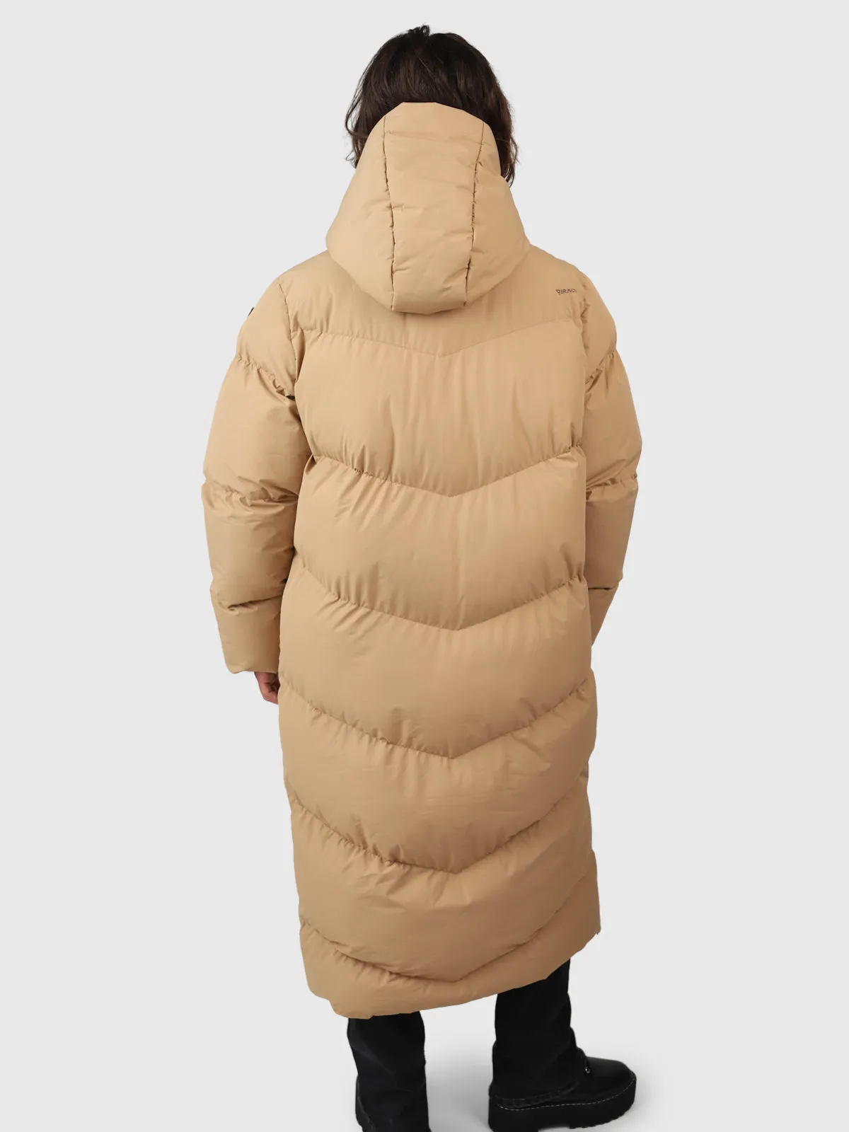 Bigsury Women Long Puffer Coat | Desert