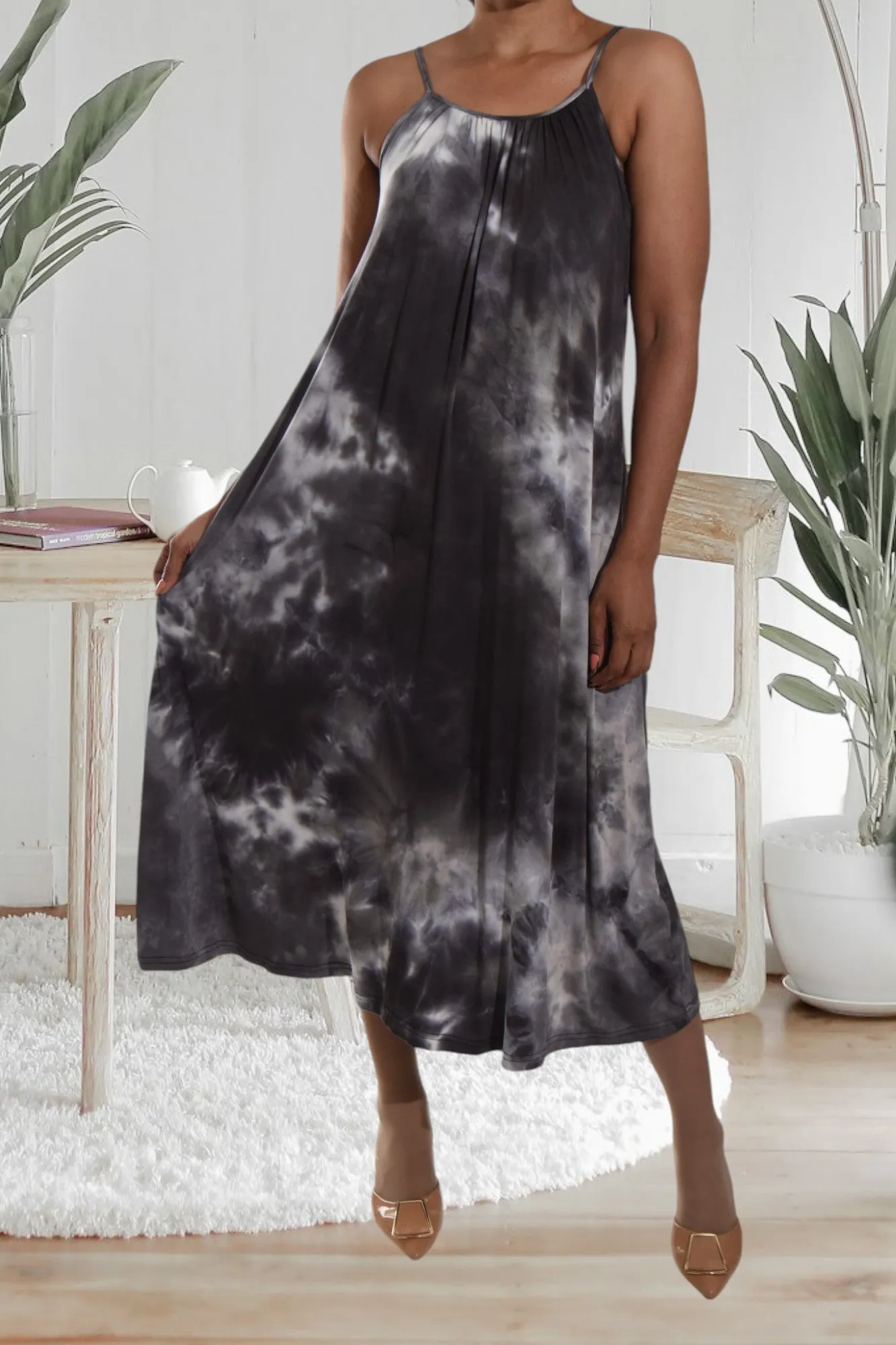 Black And White Maxi Dress