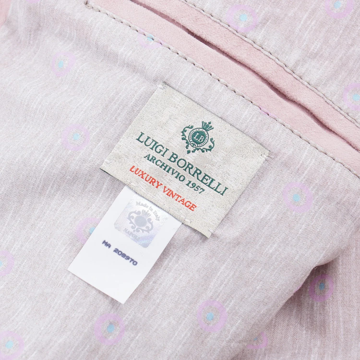 Borrelli Light Pink Suede Jacket
