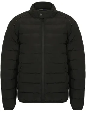 Brayfield Quilted Jacket with Stand Collar in Black - Dissident
