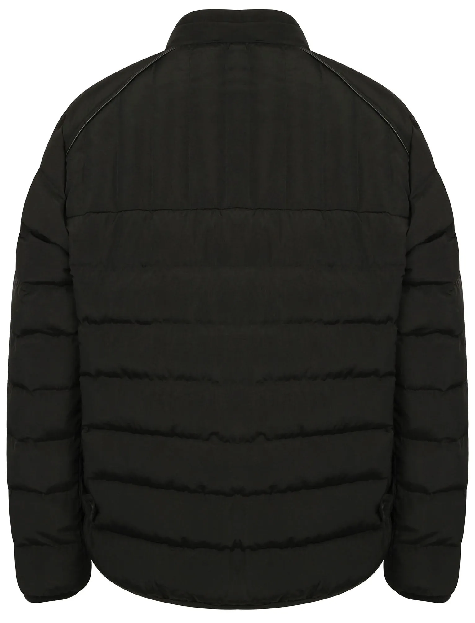 Brayfield Quilted Jacket with Stand Collar in Black - Dissident