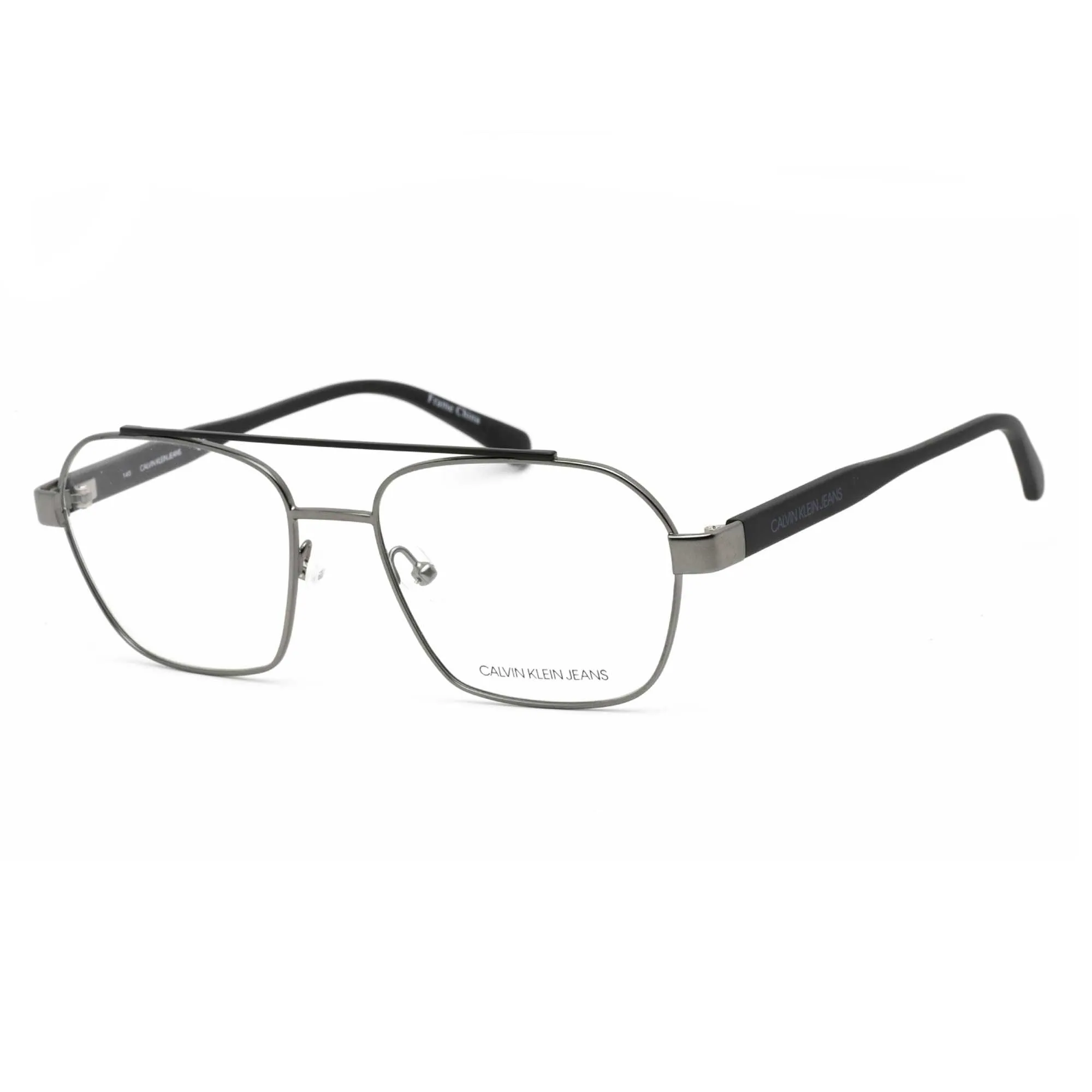 Calvin Klein Jeans Men's Eyeglasses - Gunmetal/Black Aviator Metal | CKJ19301 008