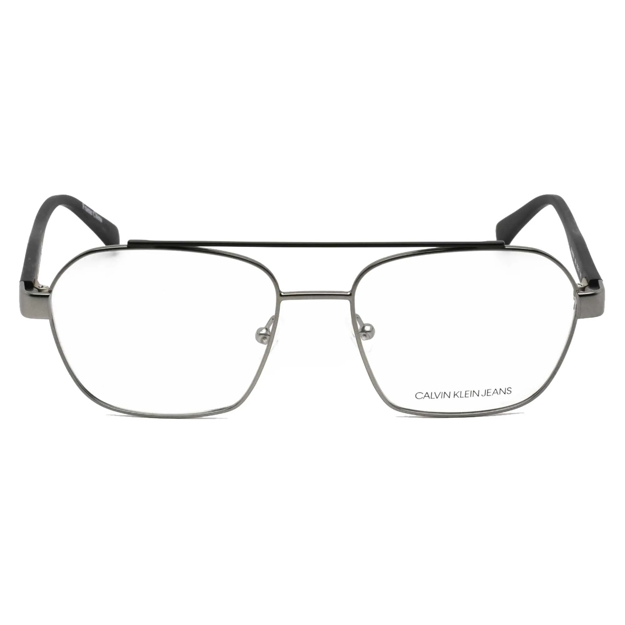 Calvin Klein Jeans Men's Eyeglasses - Gunmetal/Black Aviator Metal | CKJ19301 008