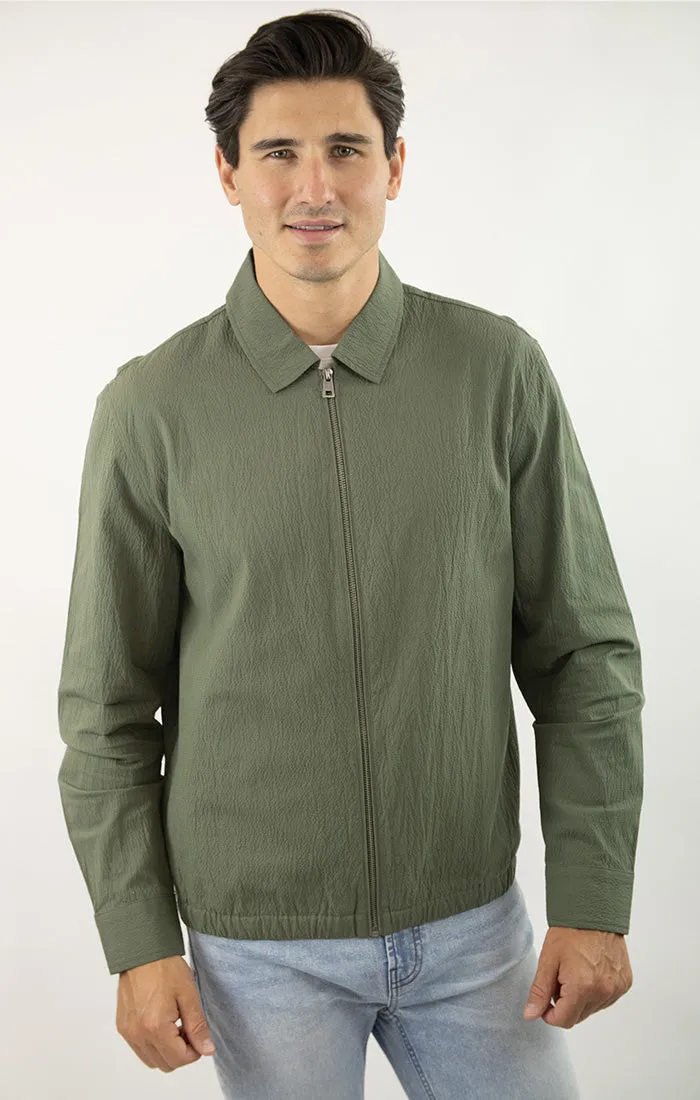 Charles Seersucker Full Zip Jacket