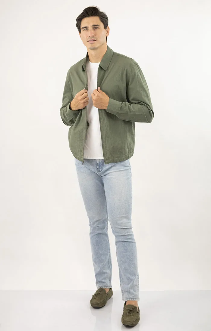 Charles Seersucker Full Zip Jacket