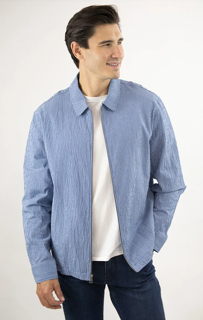Charles Seersucker Full Zip Jacket