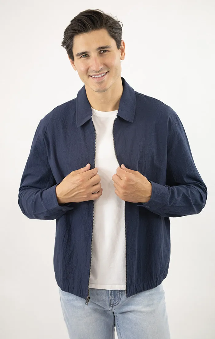 Charles Seersucker Full Zip Jacket