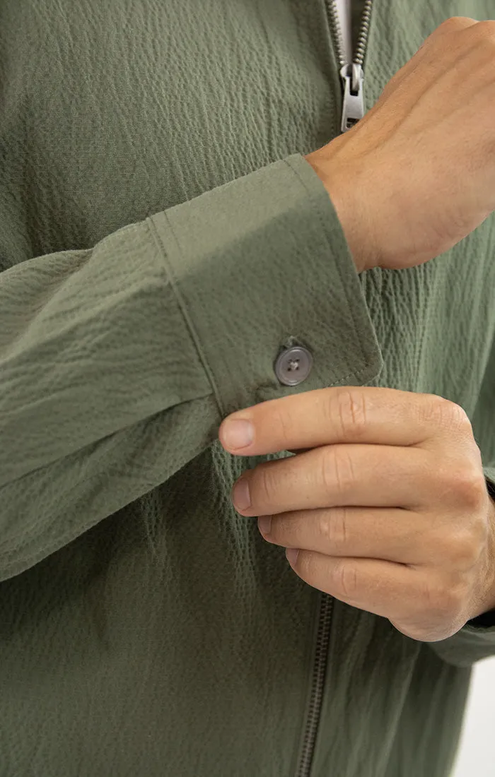 Charles Seersucker Full Zip Jacket