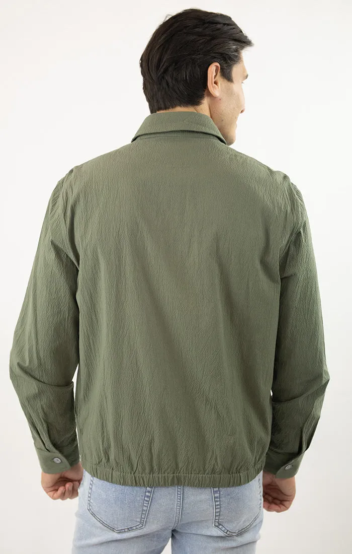 Charles Seersucker Full Zip Jacket