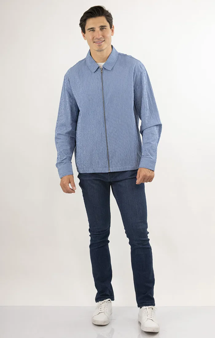 Charles Seersucker Full Zip Jacket