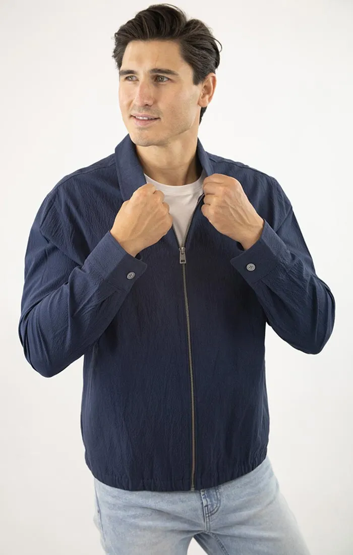 Charles Seersucker Full Zip Jacket
