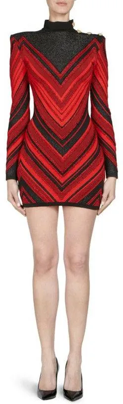 Chevron Knit Bodycon Dress