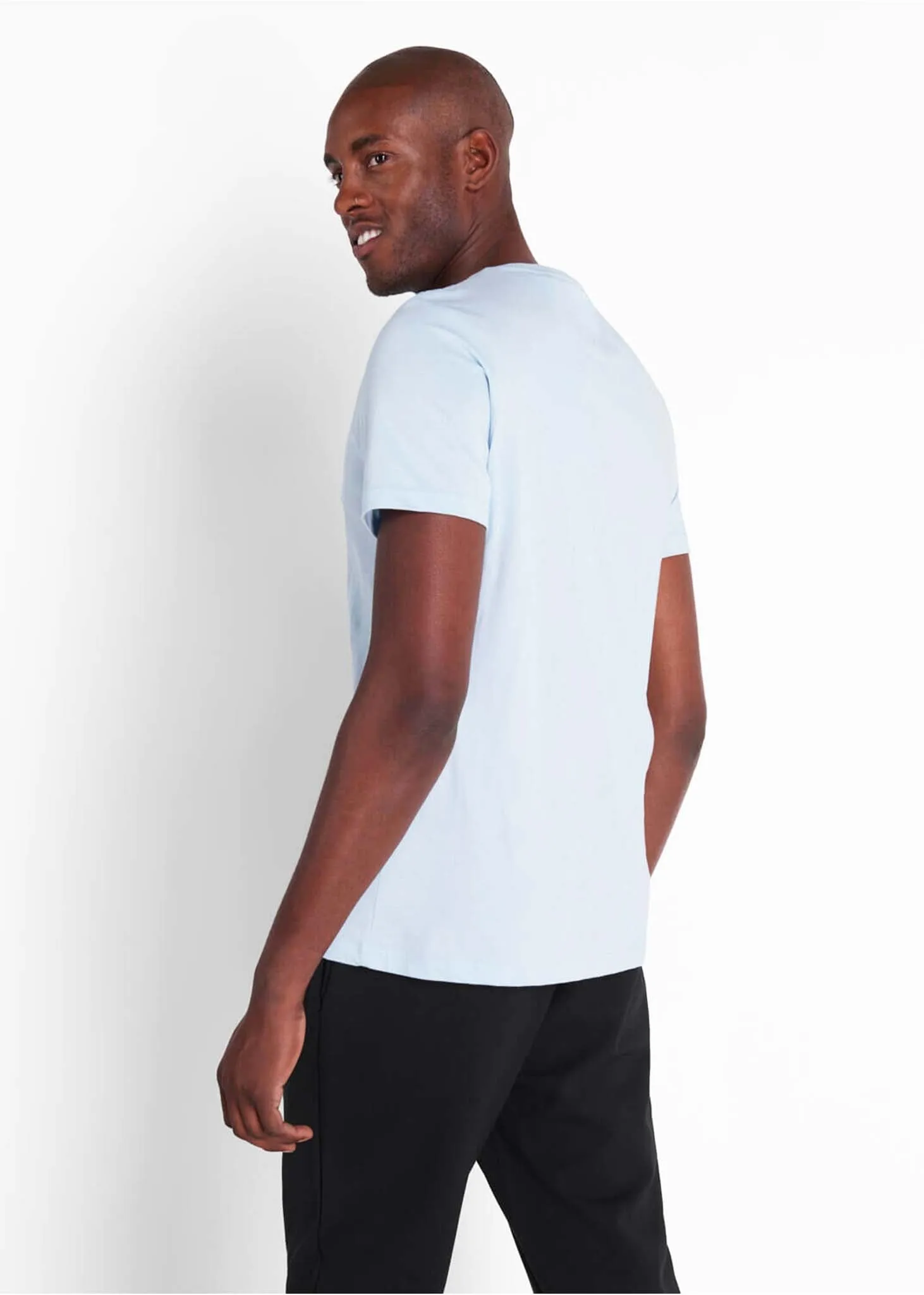 Crew Neck T-Shirt - pastel blue
