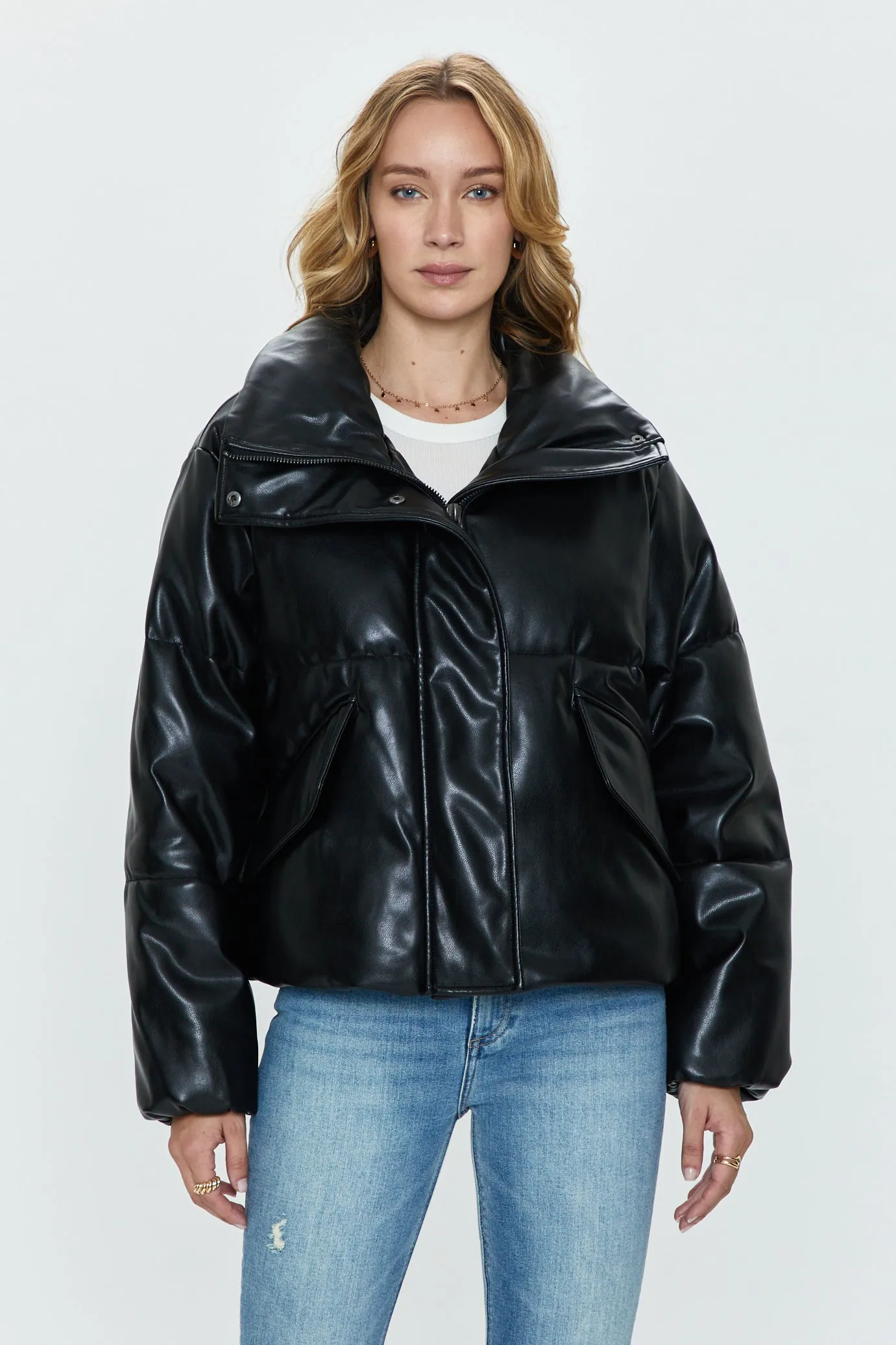 Donovan Swing Puffer Jacket - Noir