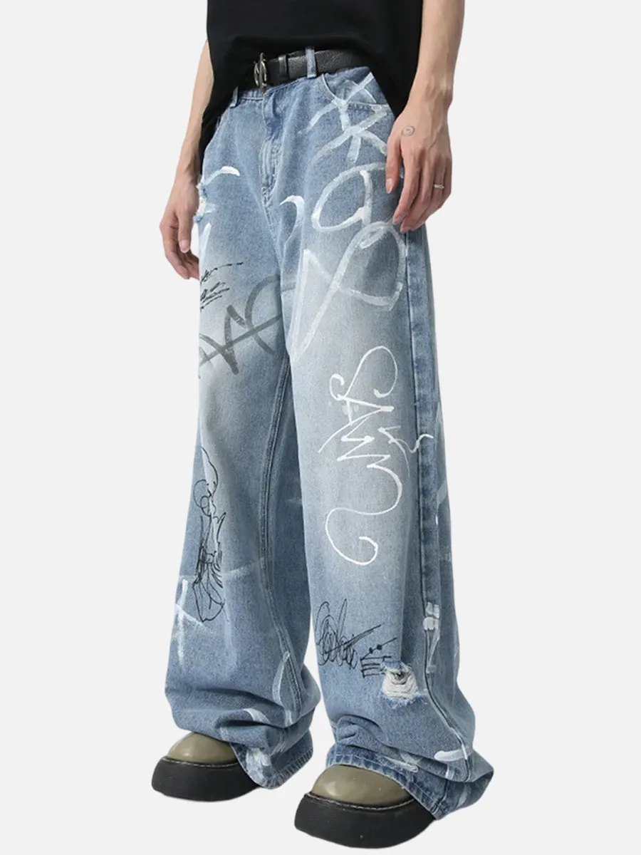 Drawing jeans