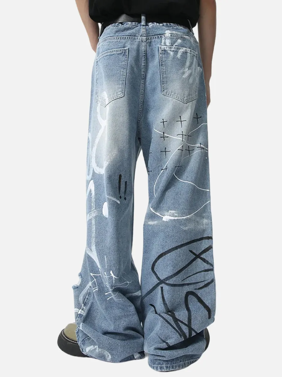 Drawing jeans