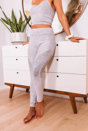 Finding Nirvana High Waist Legging In Grey
