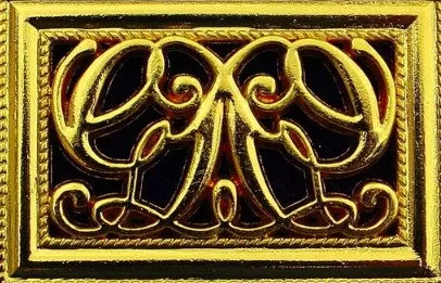 Grand Lodge - Chain Collar - Gold/Silver on Blue   Free Case