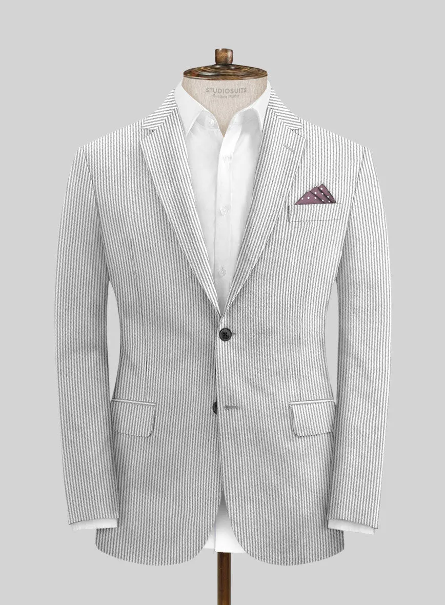 Gray Seersucker Suit
