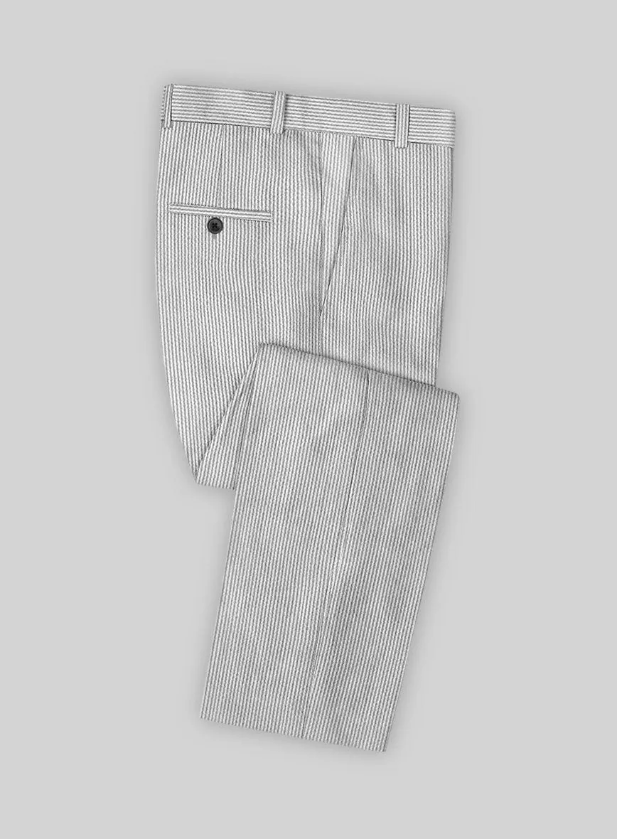 Gray Seersucker Suit