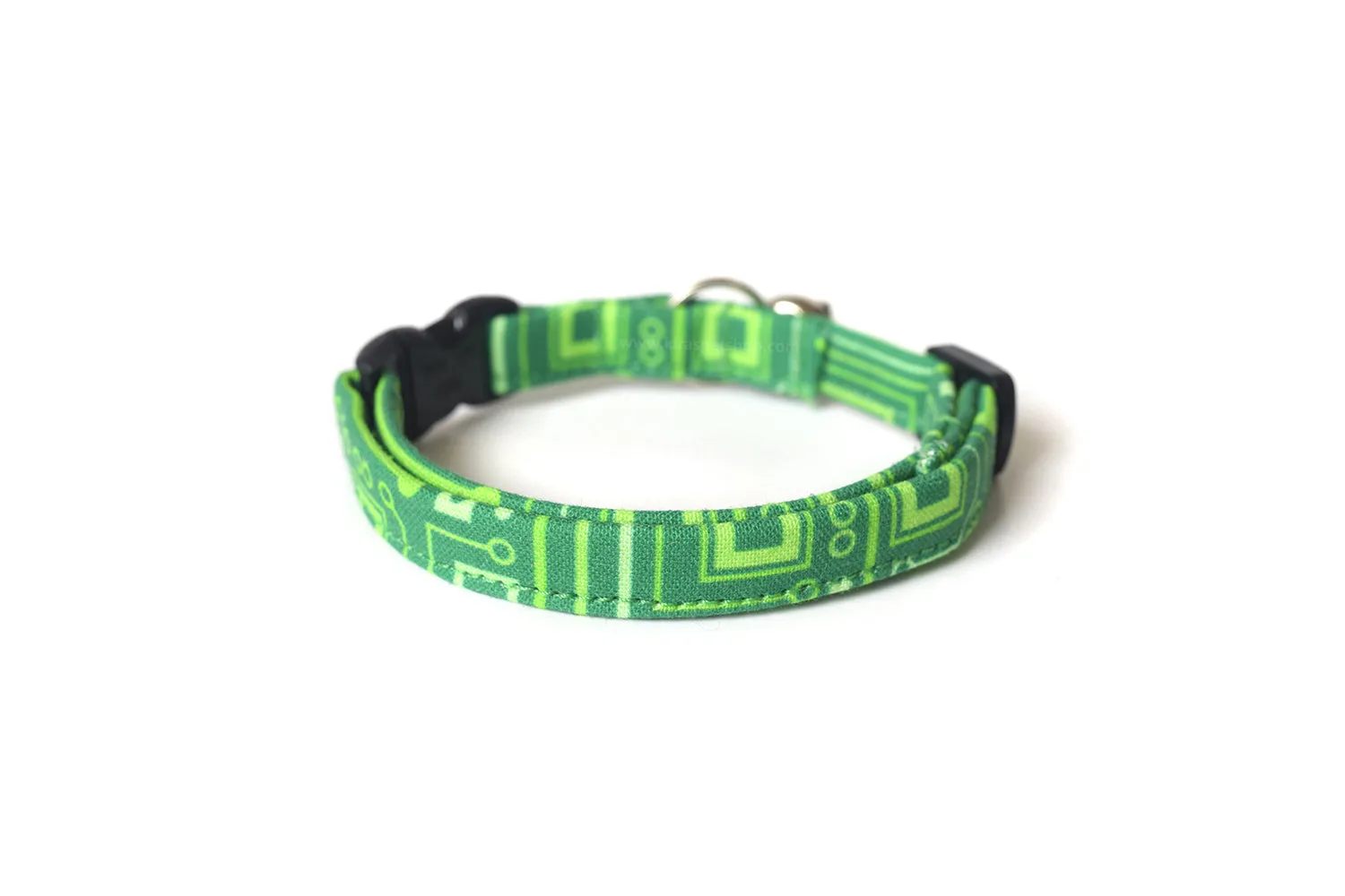 Green Circuit Board Cat Collar